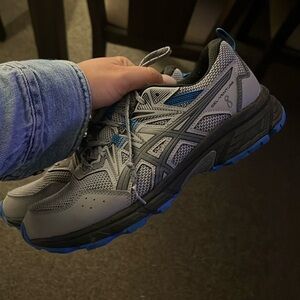 Men’s Grey and Blue ASICS